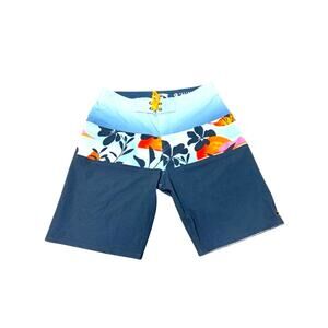 Billabong Mens Size 27 Recycler Tribong Pro Boardshorts Floral Swimtrunks Hawaii